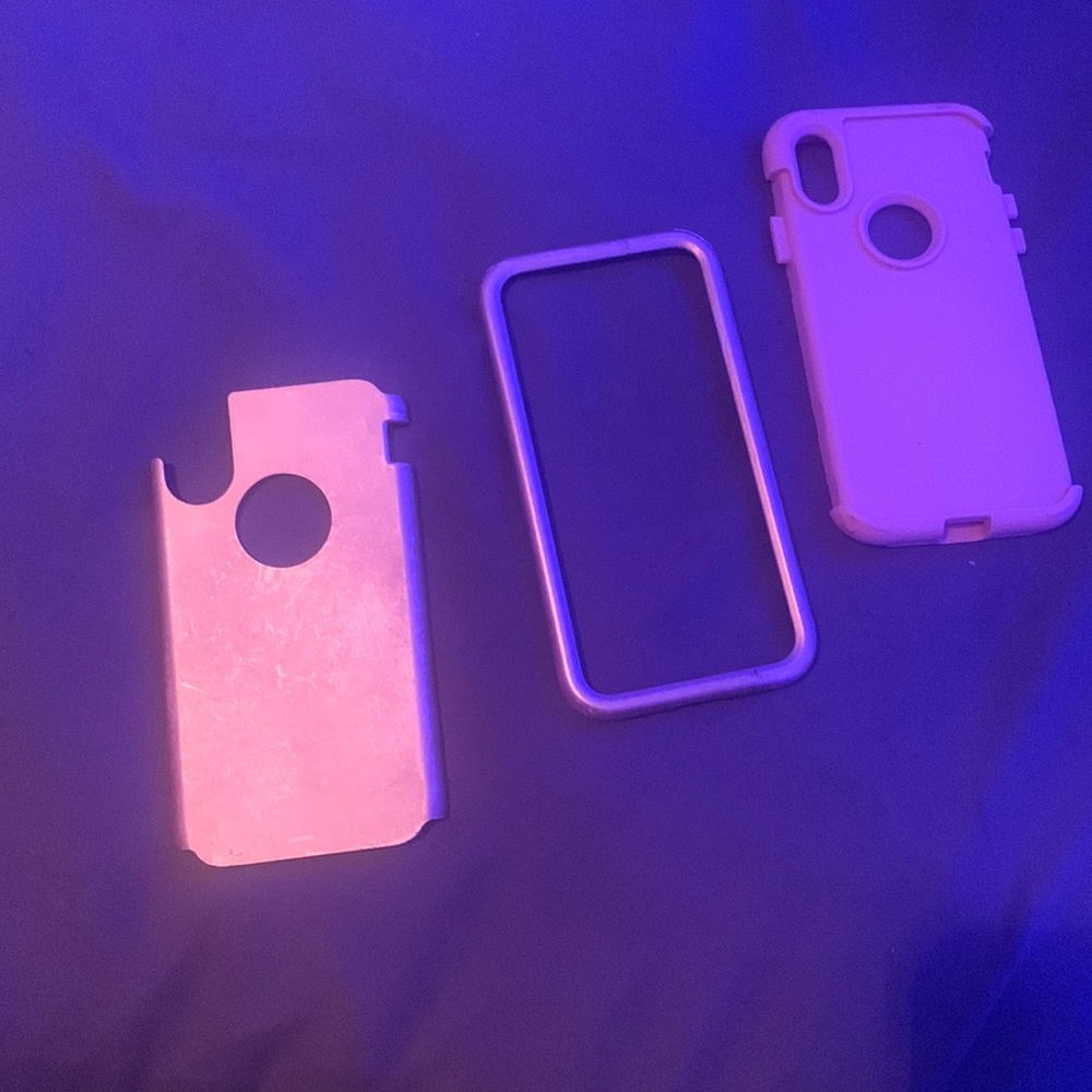 3 piece iPhone 10 case rose gold and pink